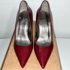 MARC FISHER Merlot Patent Leather Stiletto Heels Women’s Size 9